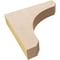 Ekena Millwork 2"W x 10"D x 10"H Thin Legacy Rough Cedar Woodgrain TimberThane Corbel, Primed Tan CORUR02X10X10LGYRCPR - alternate 3